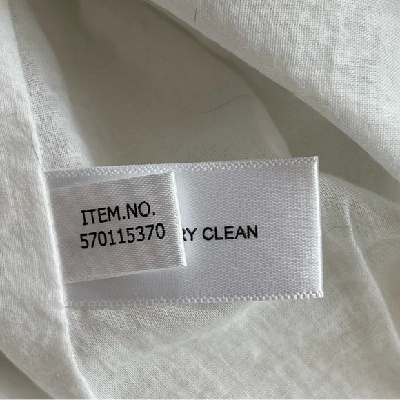 Boston proper linen blend silver sequined short dress sleeveless white size 4 - Picture 8 of 8